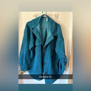 Zenana Outfitters Teal Jacket